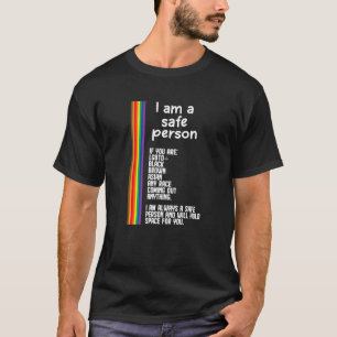 Camiseta Eu Sou Uma Pessoa Segura Orgulho gay Rainbow Lgbt 