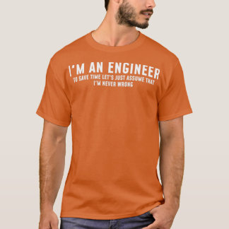 Camiseta Eu Sou Uma Piada De Engenharia Engraçada Por Engen