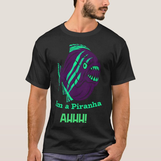 Camiseta Eu sou uma Piranha ahhh (Frente)