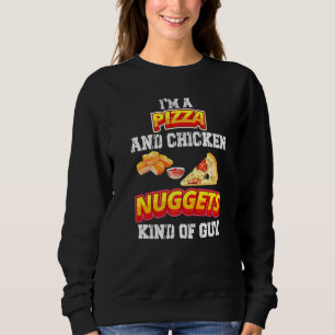 Camiseta Eu sou uma Pizza e Nuggets de frango tipo Cara