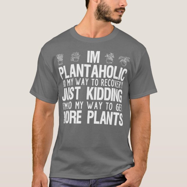 Camiseta Eu Sou Uma Planta De Jardinagem Engraçada Plantaho (Frente)