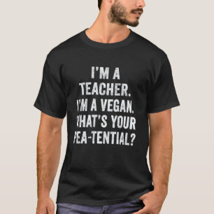 Camiseta Eu Sou Uma Professora Eu Sou Uma Vegana Qual É O S