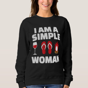 Camiseta Eu Sou Uma Simples Mulher Acampamento De Sacudir D