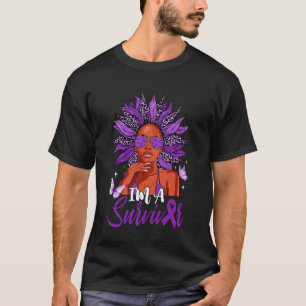 Camiseta Eu Sou Uma Sobrevivente Violência Doméstica Consci