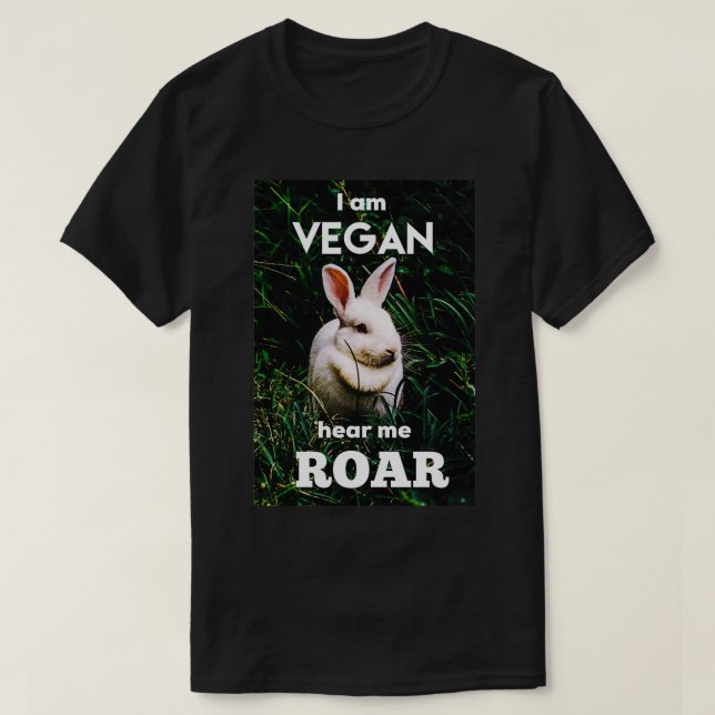 Camiseta Eu sou Vegan 1 (Frente do Design)