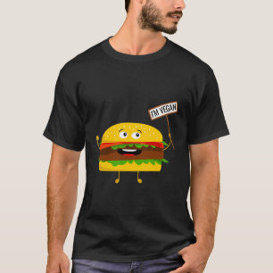 Camiseta Eu Sou Vegan - Vegan Burger Patty - Dia Mundial do