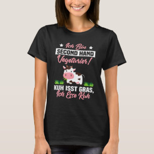 Camiseta Eu Sou Vegetariano de Segunda Mão Vaca Come Grama