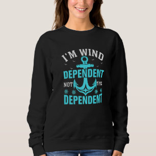 Camiseta Eu sou velejador dependente de vento velejando iat