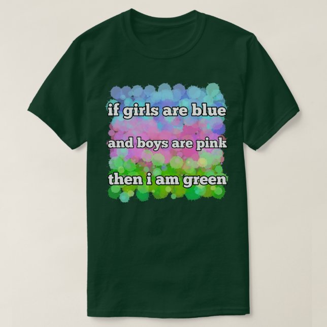 Camiseta Eu sou verde (Frente do Design)