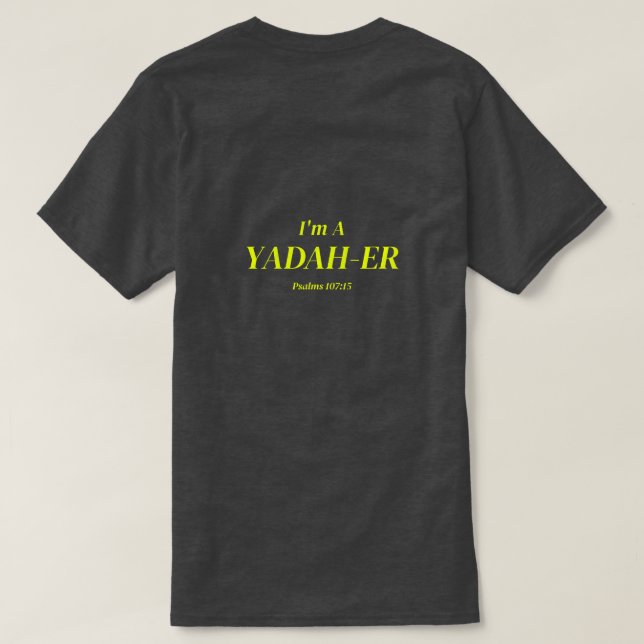 Camiseta Eu Sou Yadah (Verso do Design)