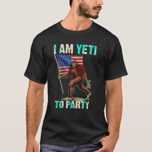 Camiseta Eu Sou Yeti Para A Festa 4 De Julho, Bebida Bigfoo
