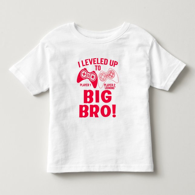 CAMISETA "EU SUBI DE NÍVEL PARA GRANDE IRMÃO! (Frente)
