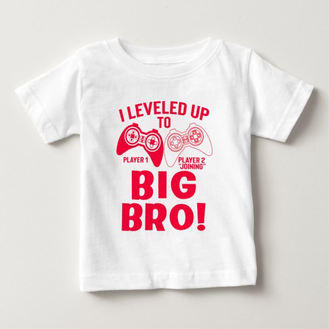 CAMISETA "EU SUBI DE NÍVEL PARA GRANDE IRMÃO! (Frente)