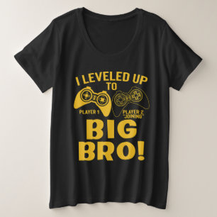 Camiseta Eu Subi de Nível Para Irmão Mais Velho