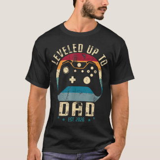 Camiseta Eu Subi De Nível Para Papai 2026 Promovido a Papai