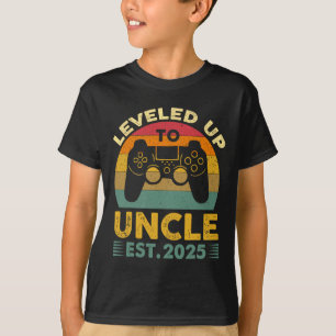 Camiseta Eu Subi de Nível Para Tio 2025 Vou Ser Tio 2