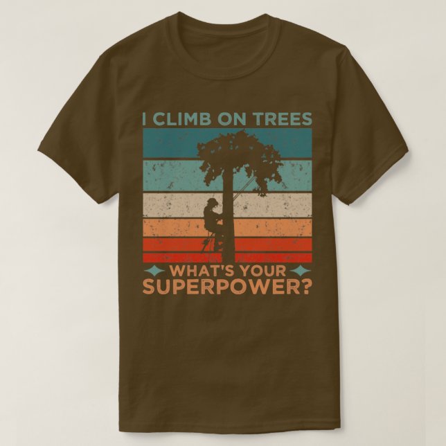 Camiseta Eu Subo Em Árvores (Frente do Design)