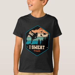 Camiseta Eu Suo Giz Gráfico Bouldering Montanhismo Roupas