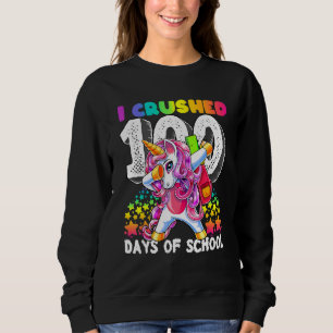 Camiseta Eu Superei 100 Dias De Escola Dabbing Unicórnio Pa