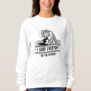 Camiseta Eu Surf Todos Os Dias Na Internet