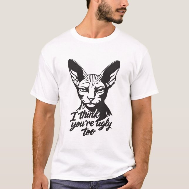 Camiseta Eu também acho você feio (Frente)