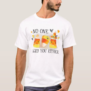 Camiseta Eu também não gosto de você Dia de as Bruxas engra