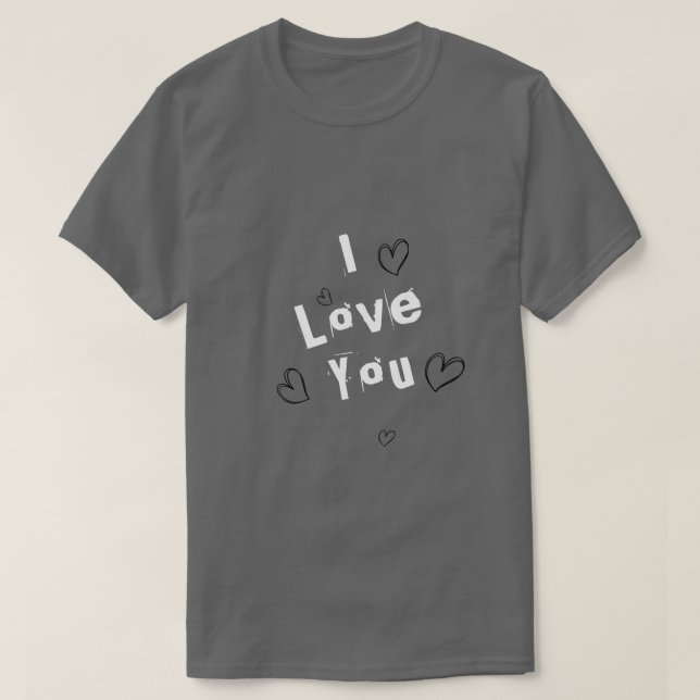Camiseta Eu te amo (Frente do Design)