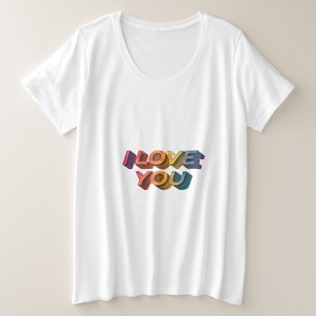CAMISETA "EU TE AMO (Frente do Design)