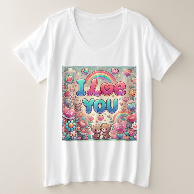 Camiseta Eu Te Amo (Frente do Design)