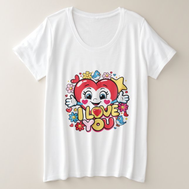 Camiseta Eu Te Amo (Frente do Design)
