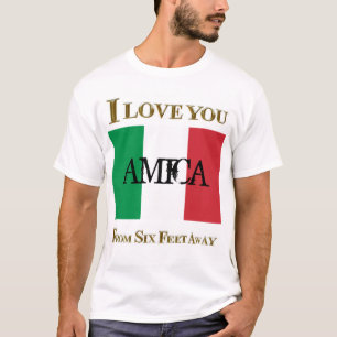 CAMISETA EU TE AMO AMICA DE 6 PÉS DE DISTÂNCIA