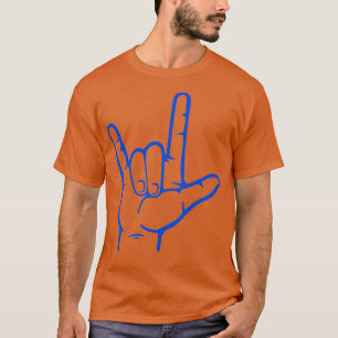 Camiseta Eu Te Amo Assinar A Língua Americana De Sinais 19