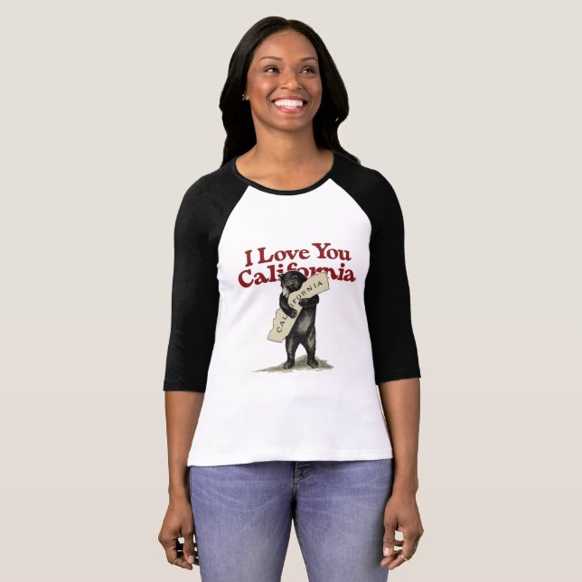 Camiseta Eu te amo Califórnia (Frente Completa)