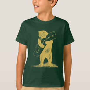 Camiseta Eu te amo Califórnia--Verde e ouro