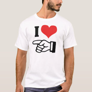 Camiseta Eu Te Amo - com Dedo Indicador