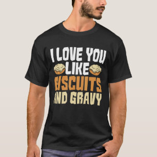 Camiseta Eu Te Amo Como Biscoitos E Quebra Americana Gravís