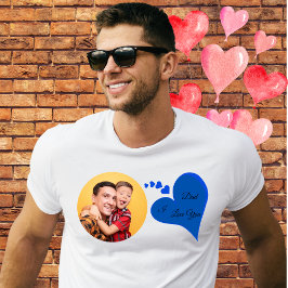 Camiseta Eu te amo, Dia de os pais com fotos