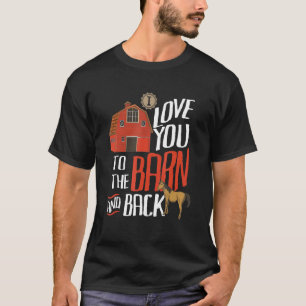 Camiseta Eu Te Amo Do Celeiro E De Volta Fazenda Novilha Va