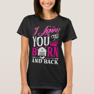 Camiseta Eu Te Amo Do Celeiro E De Volta Treinador De Caval