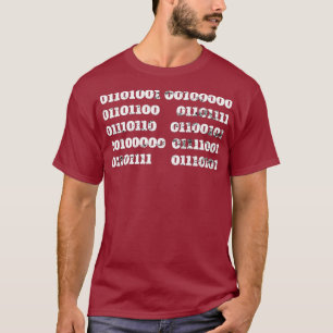 Camiseta eu te amo em código binário computador retro vin