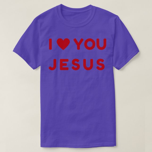 Camiseta Eu te amo JesusChristian (Frente do Design)