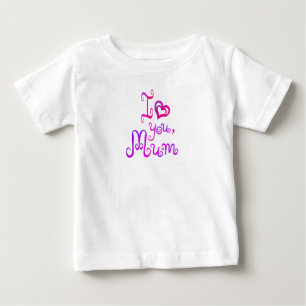 Camiseta Eu te amo mãe