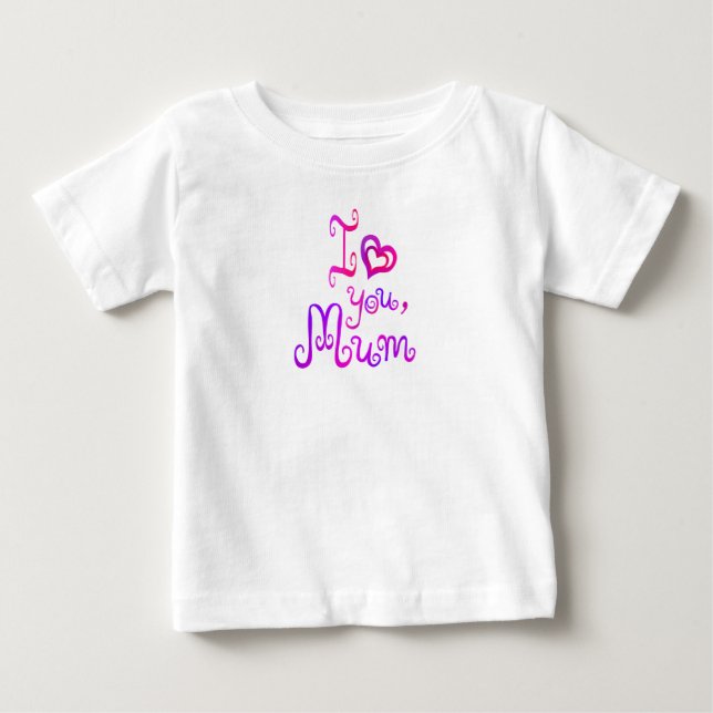Camiseta Eu te amo mãe (Frente)
