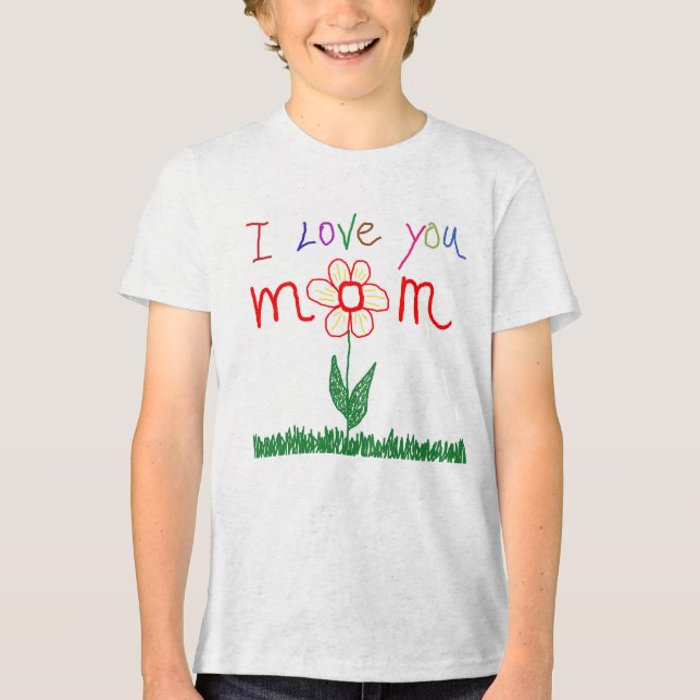 Camiseta Eu te amo mãe (Frente)