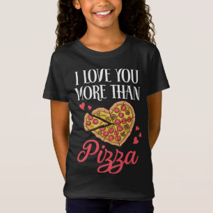Camiseta Eu Te Amo Mais Do Que Pizza Engraçado Presente No 