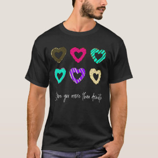 Camiseta Eu Te Amo Mais Do Que Rosquinhas - Escuro
