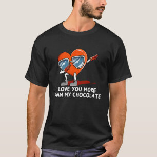 Camiseta Eu Te Amo Mais Do Que Um Dia de os namorados De Ch