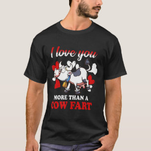 Camiseta Eu Te Amo Mais Do Que Um Peido De Vaca Para Homens
