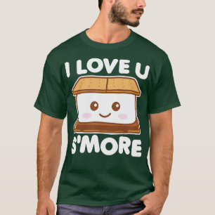 Camiseta Eu Te Amo Mais Engraçado Acampando Mais Pun Escuro