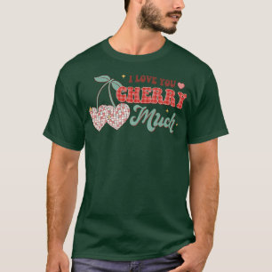 Camiseta Eu te amo muito engraçado retro discoteca.
